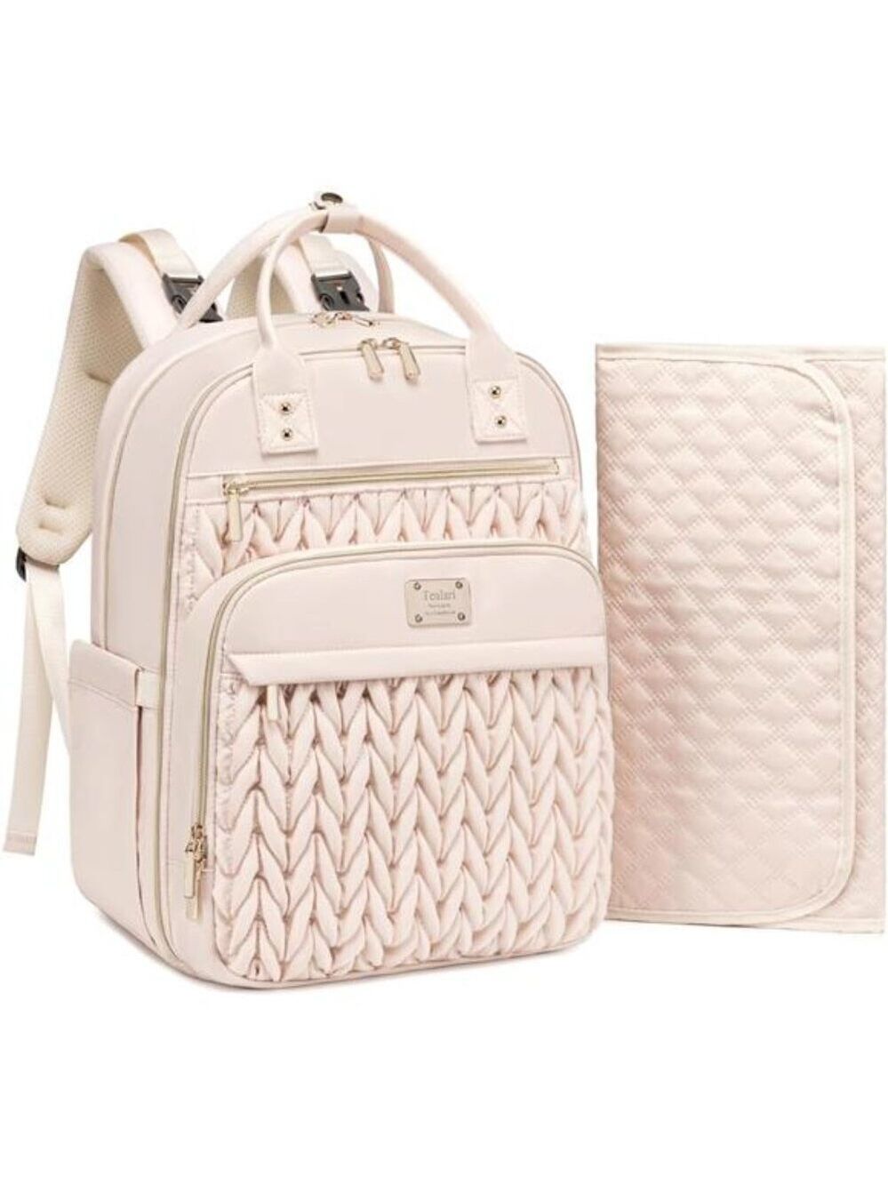 Diaper Bag Backpack Waterproof Travel Baby Bag with Changing Pad Stroller Straps